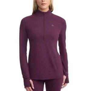 Paradox Deep Purple Merino Blend Long Sleeve Top